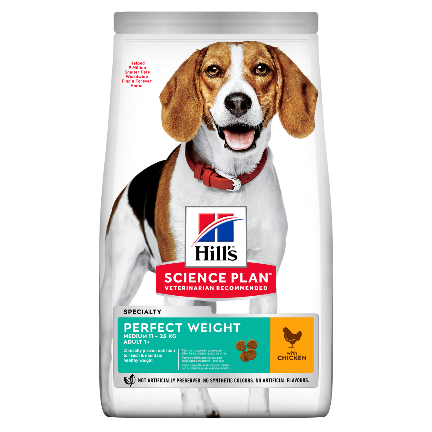 Hills Science Plan Canine Adult Perfect Weight Medium Chicken