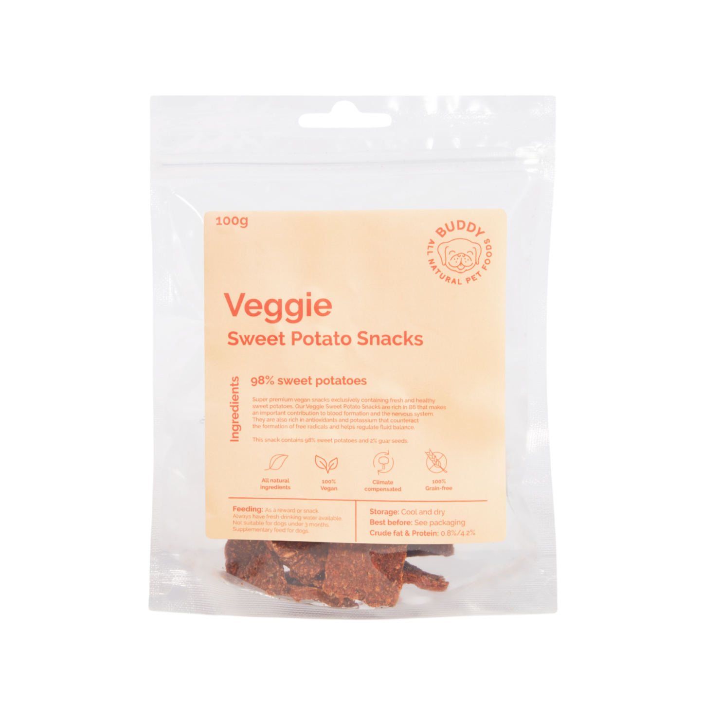 Buddy No-meat Snack 100g