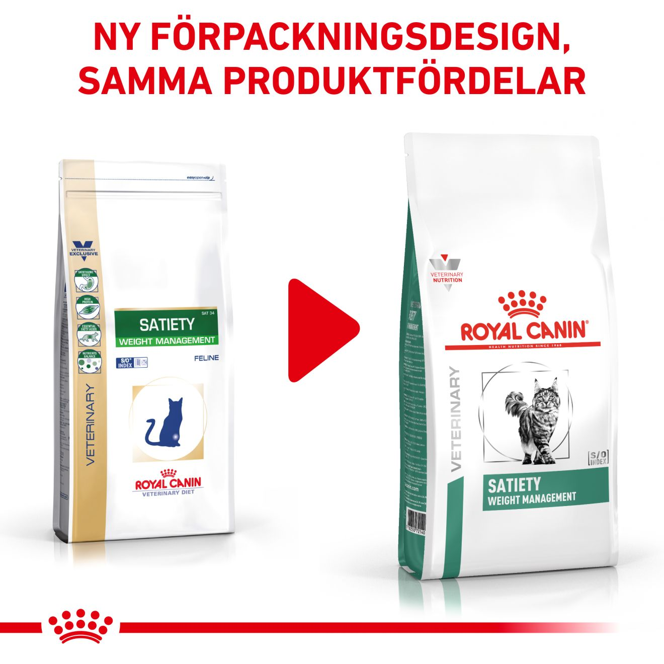 Royal Canin Veterinary Diets Weight Management Satiety torrfoder för katt