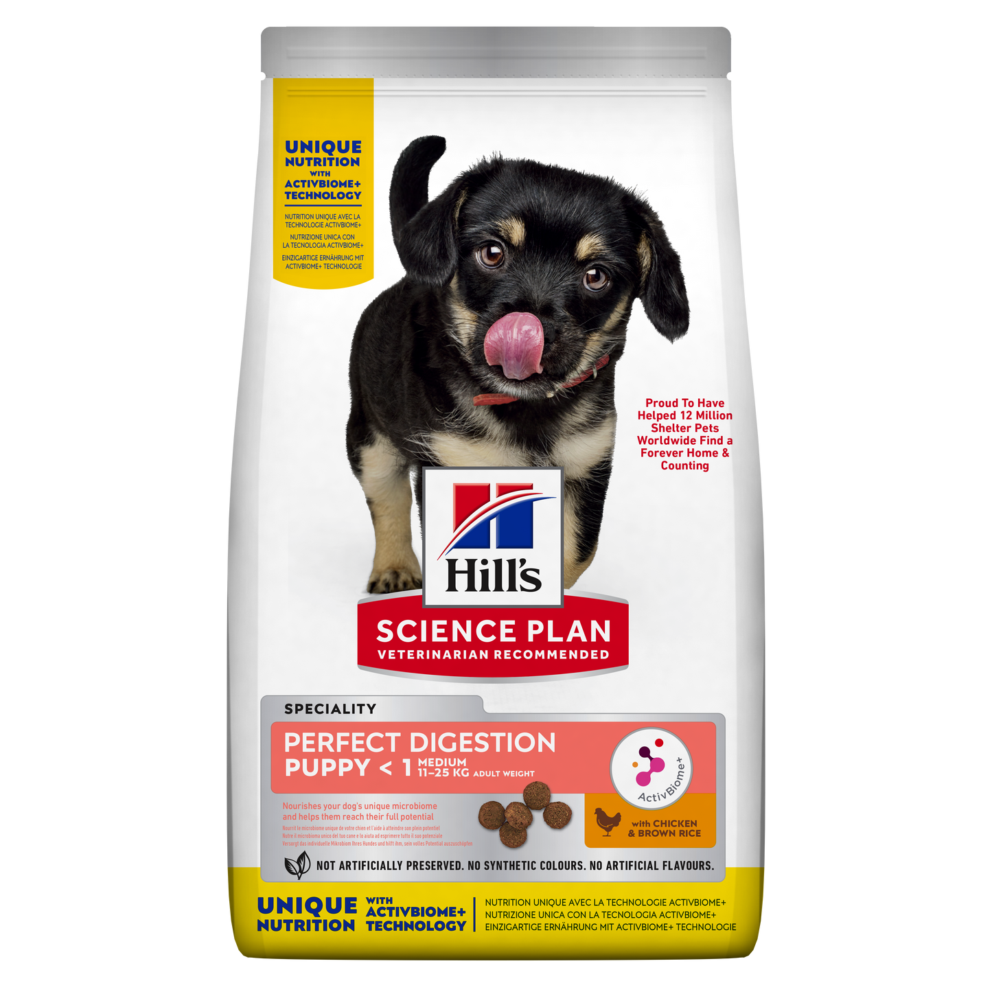 Hills Science Plan Puppy Perfect Digestion Medium with Chicken & Brown Rice