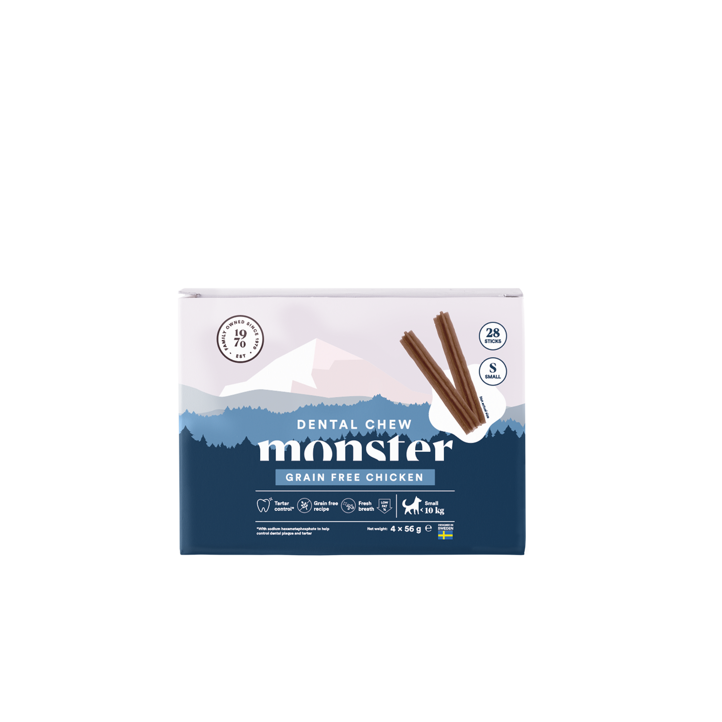 Monster Dog Dental Chew GF Chicken S Month (28st) 224 g