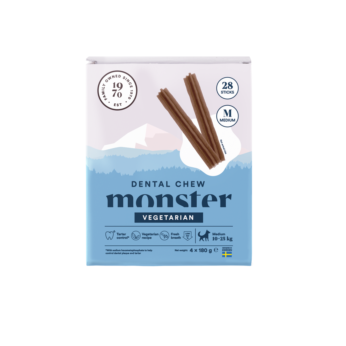 Monster Dog Dental Chew Veg. M Month (28st) 720 g