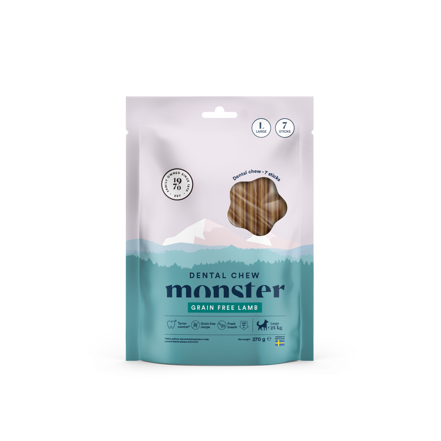 Monster Dog Dental Chew Lamb L Week (7st) 270 g