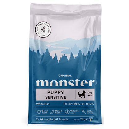 Monster Dog Orig. Puppy Sens. White Fish
