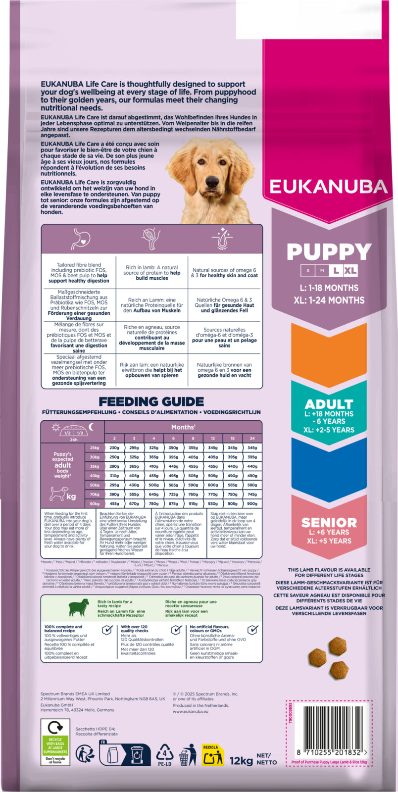 Eukanuba Dog Puppy Large Lamm & Ris