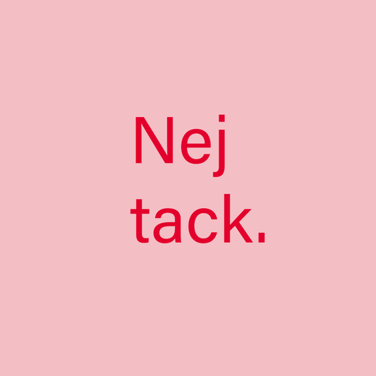 Ingen blötmat