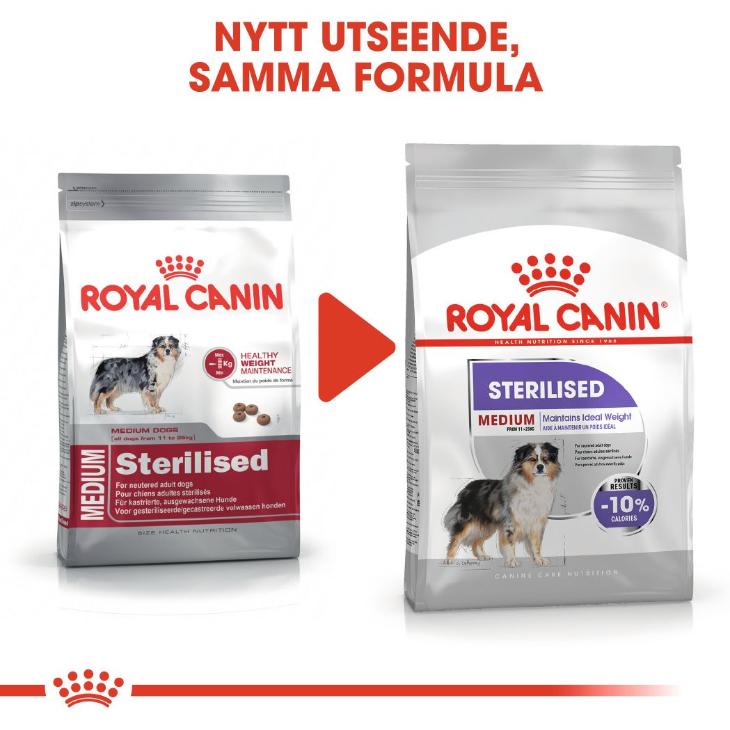 Royal Canin Sterilised Adult MEDIUM Torrfoder för hund