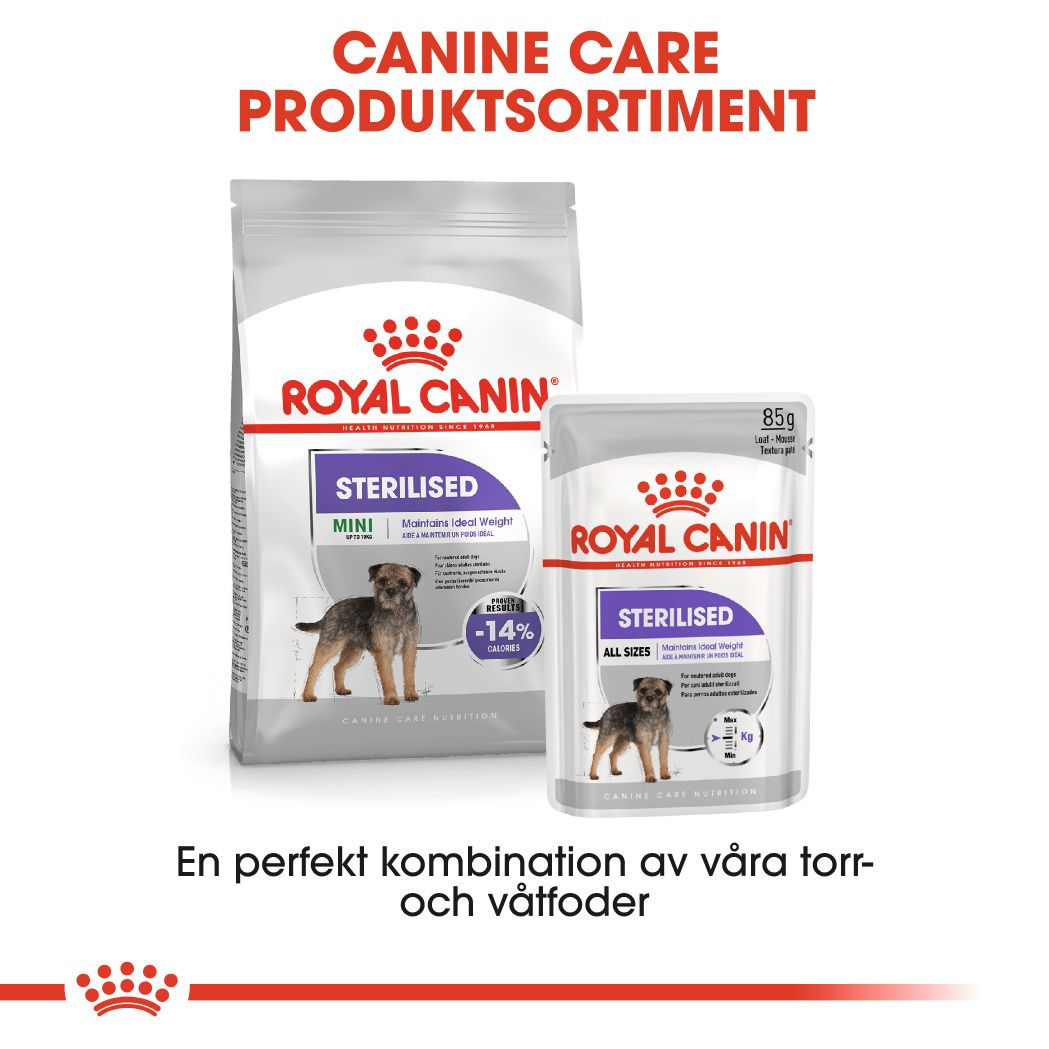 Royal Canin Sterilised Adult MINI Torrfoder för hund