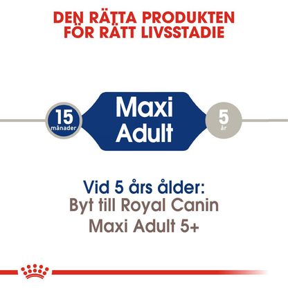 Royal  Canin MAXI Adult Torrfoder för hund