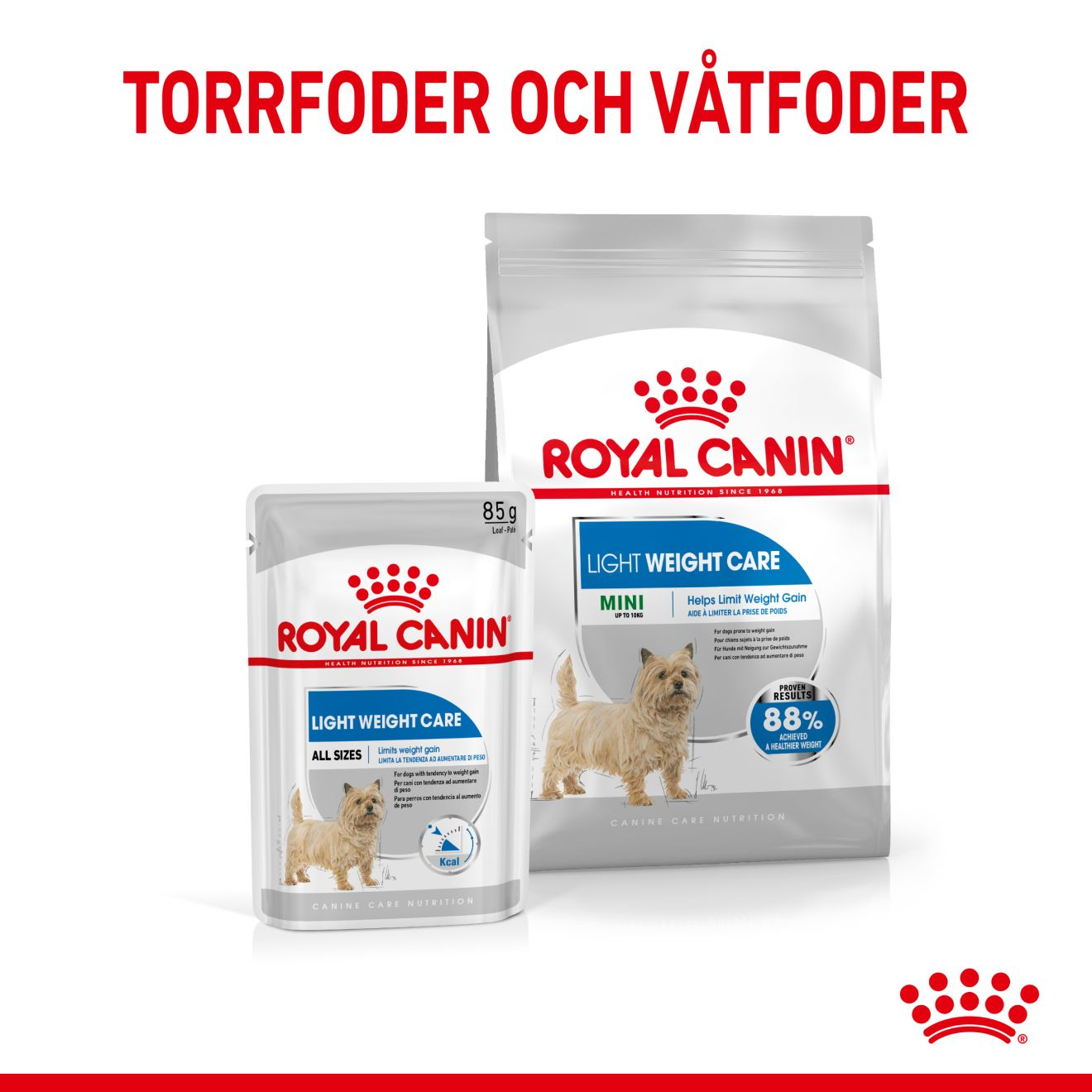 Royal Canin Light weight Care Adult MINI Torrfoder för hund