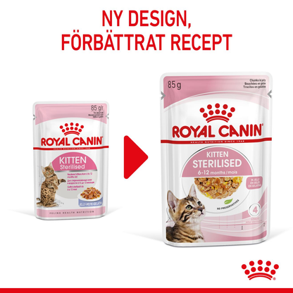 Royal Canin Kitten Sterilised Jelly Våtfoder för kattunge