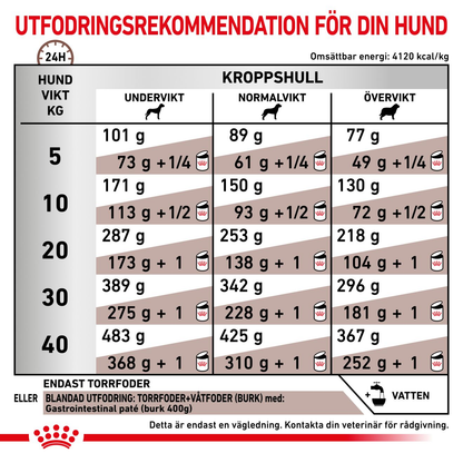 Royal Canin Veterinary Diets Gastro Intestinal torrfoder för hund