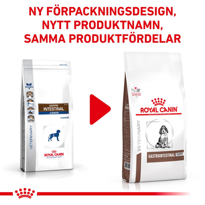 Royal Canin Veterinary Diets Gastro Intestinal Puppy torrfoder för hund