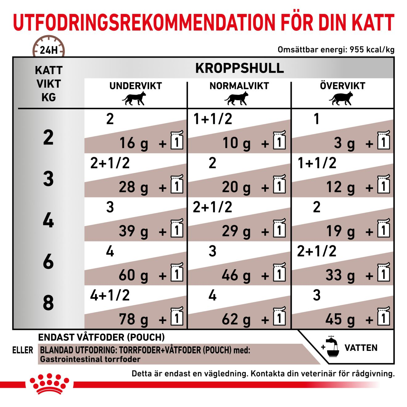 Royal Canin Veterinary Diets Gastro Intestinal Thin Slices In Gravy 12x85g våtfoder för katt