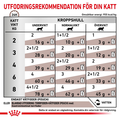 Royal Canin Veterinary Diets Gastro Intestinal Thin Slices In Gravy 12x85g våtfoder för katt
