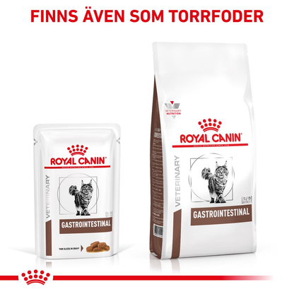 Royal Canin Veterinary Diets Gastro Intestinal Thin Slices In Gravy 12x85g våtfoder för katt