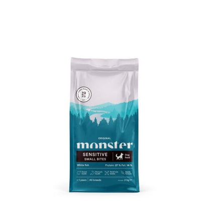 Monster Dog Original Sensitive White Fish White Fish Small bites