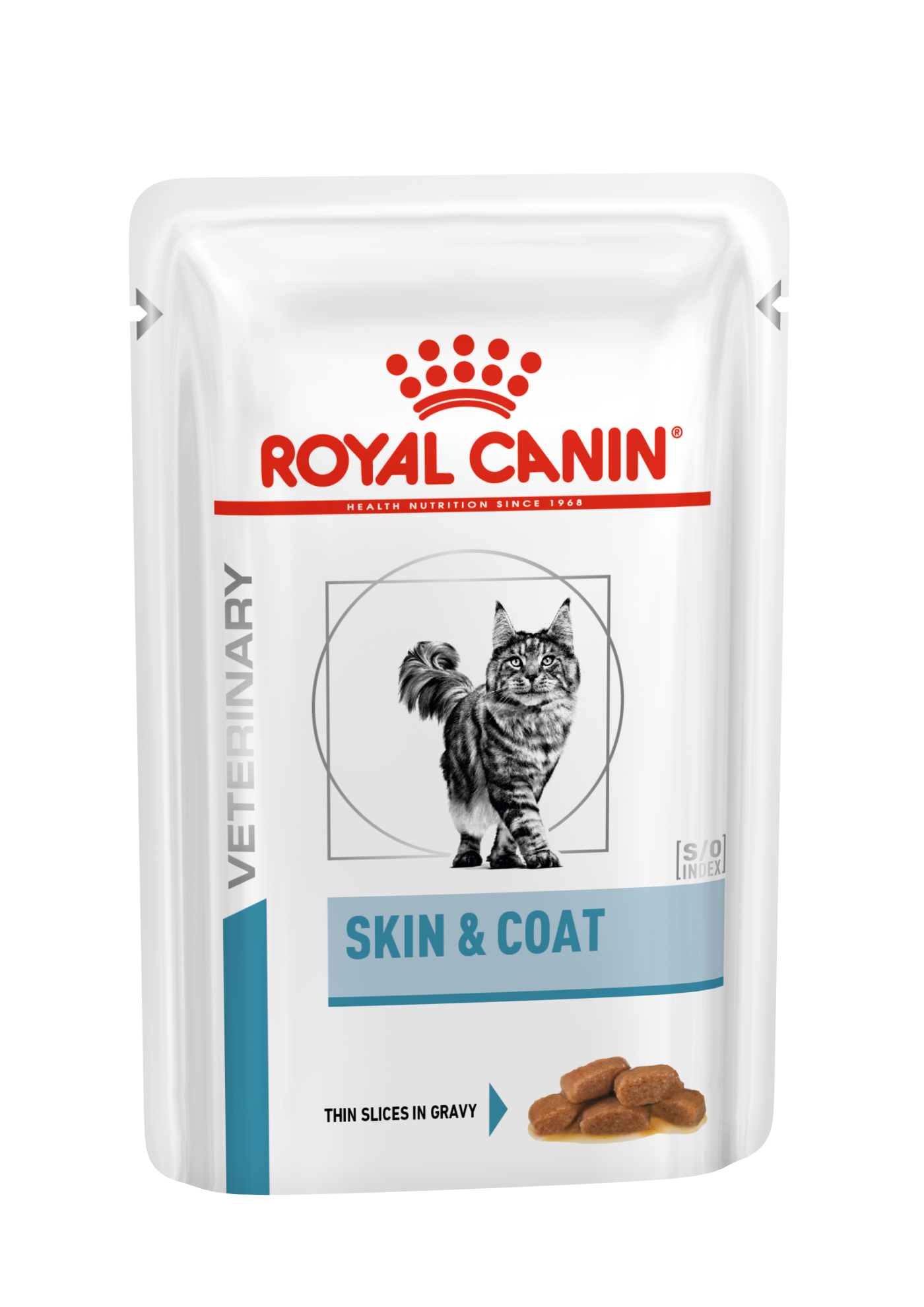 Royal Canin Veterinary Diets Derma Skin & Coat Pouch 12x85g våtfoder för katt