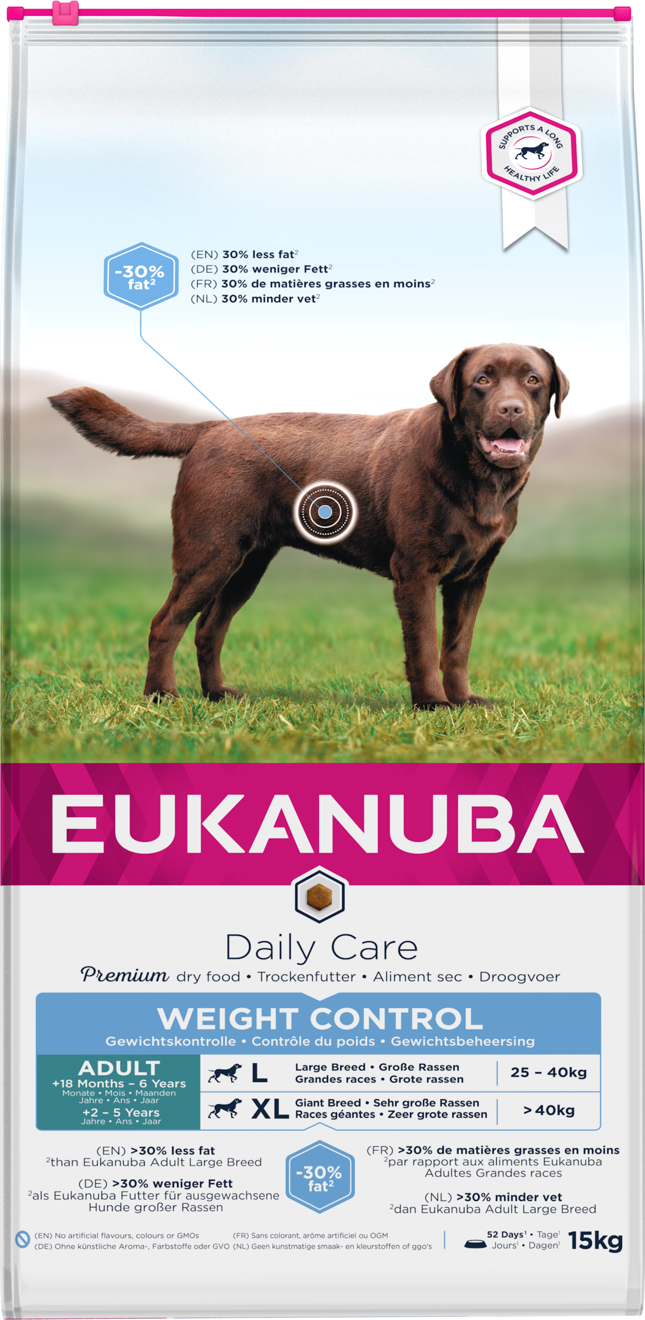 Eukanuba Dog Daily Care Large Weight Control 15 kg