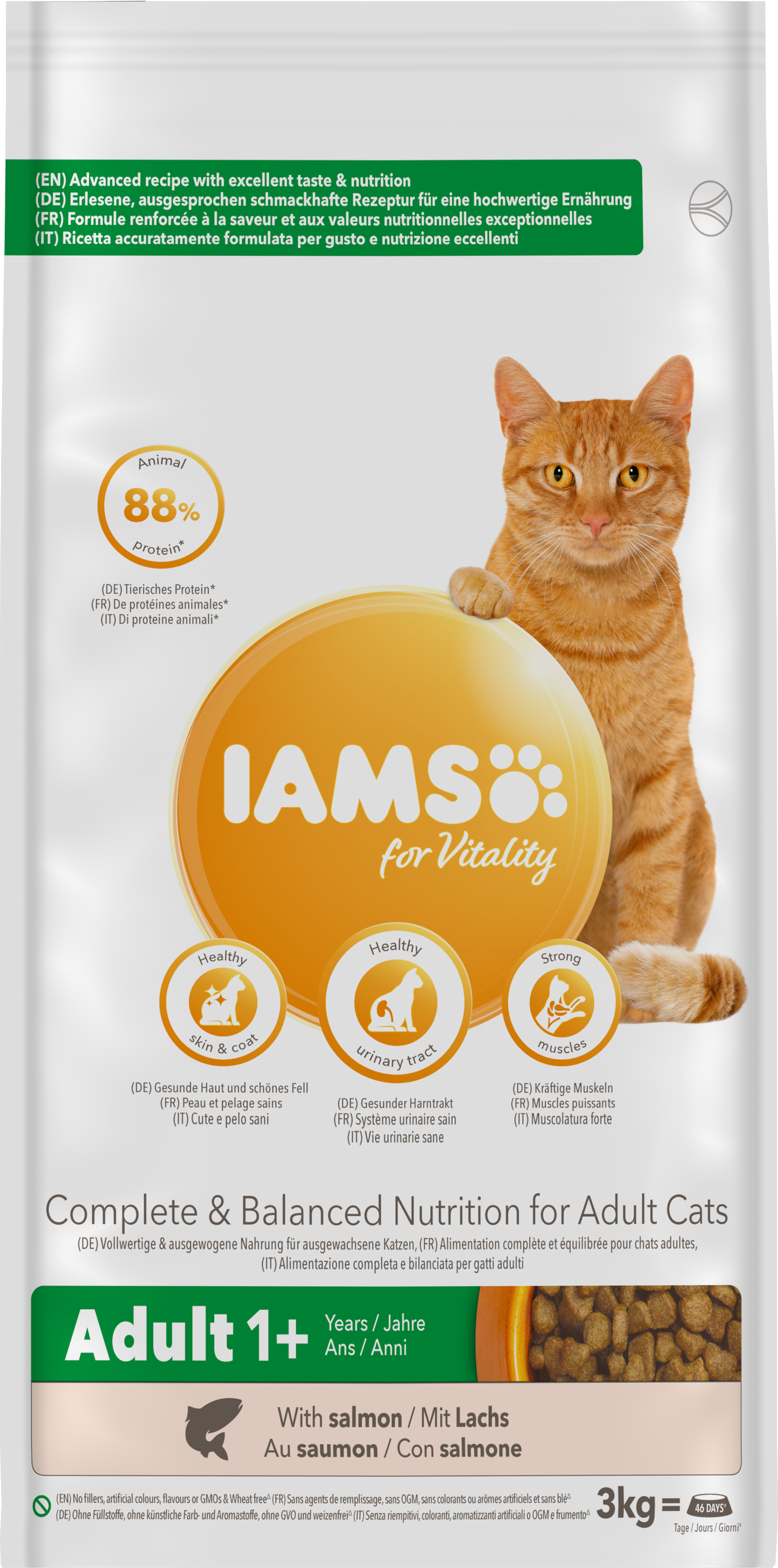 Iams Cat Adult Salmon 3 kg