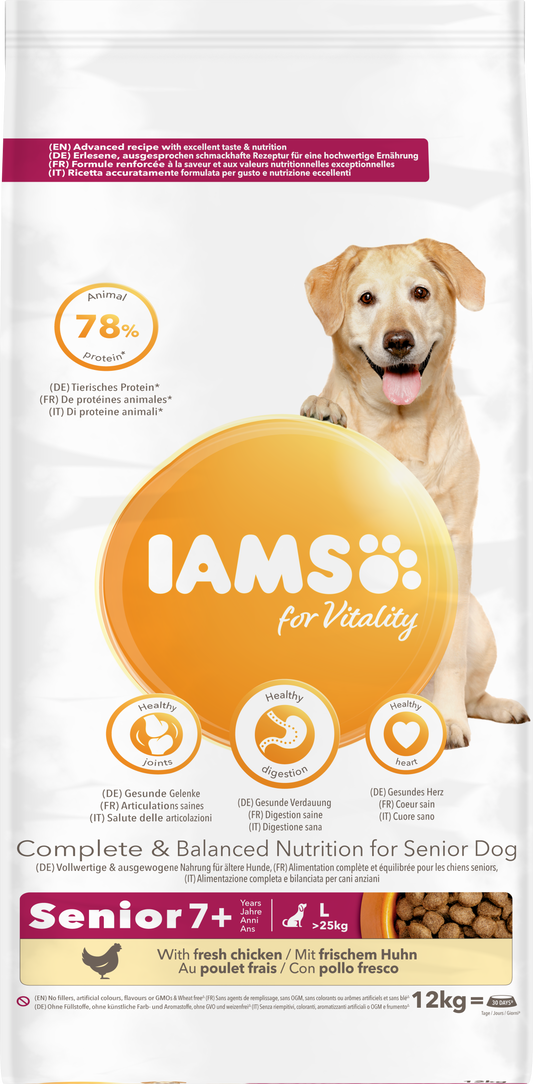 Iams Dog Senior Large 12 kg