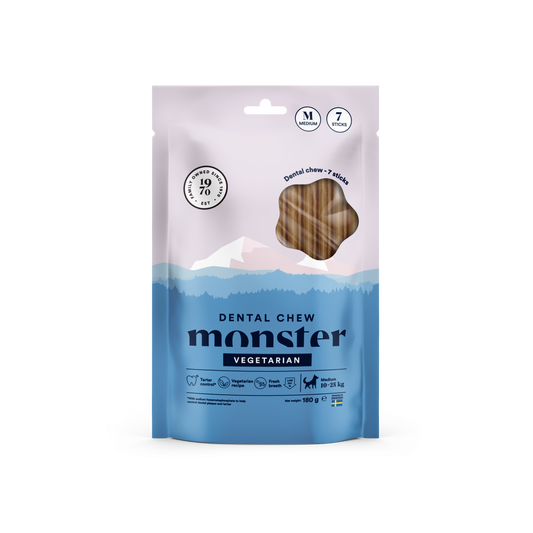 Monster Dog Dental Chew Veg. M Week (7st) 180 g