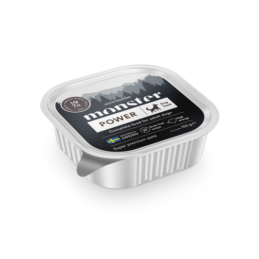 Monster Dog Power Paté Tray 150g (12/frp)