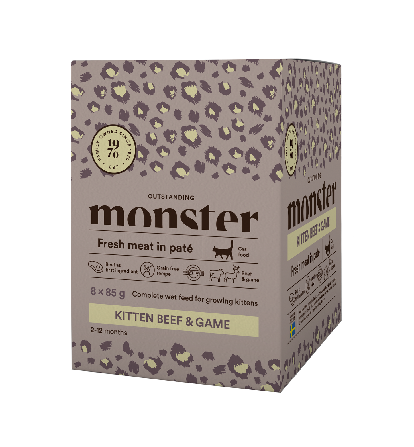 Monster Cat Pouches Kitten 85 g (8-pack)